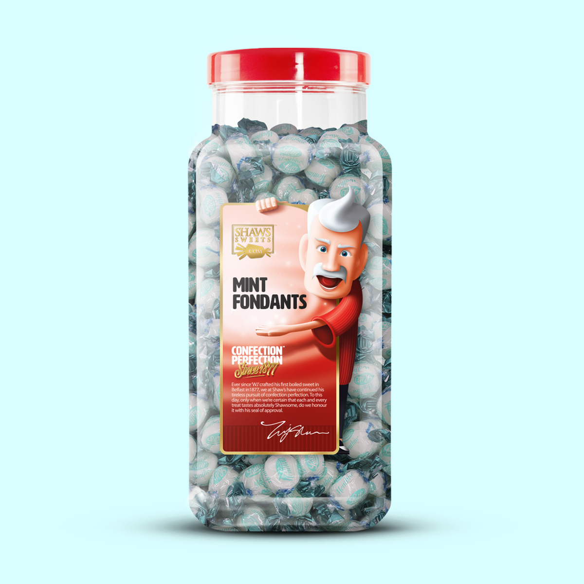 Mint Fondants 2kg Shaws Sweets