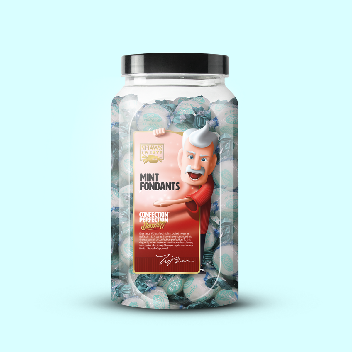 Mint Fondants 400g Shaws Sweets